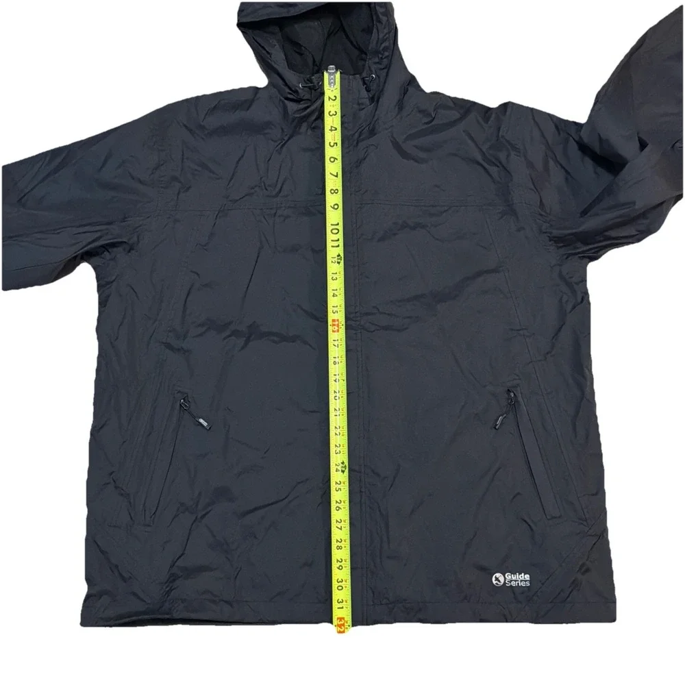 Gander Mountain Guide Series Men's 2XL Hooded Nylon Lined Black Jacket